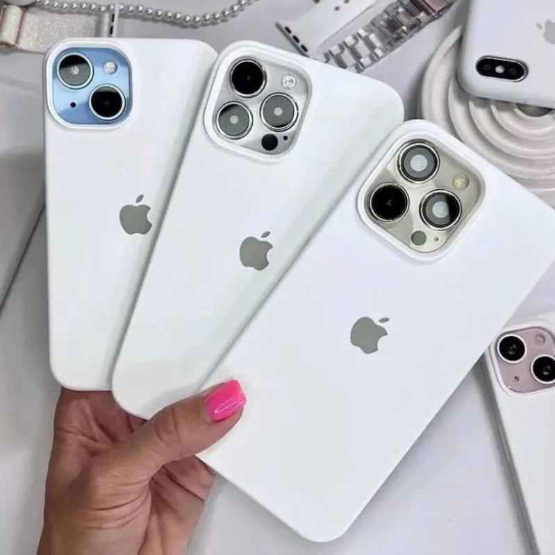 IPHONE White SILICONE CASE