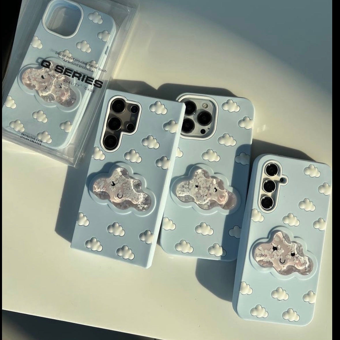 Aqua Floating Adorable 3D Cloud Case (New Arrival)