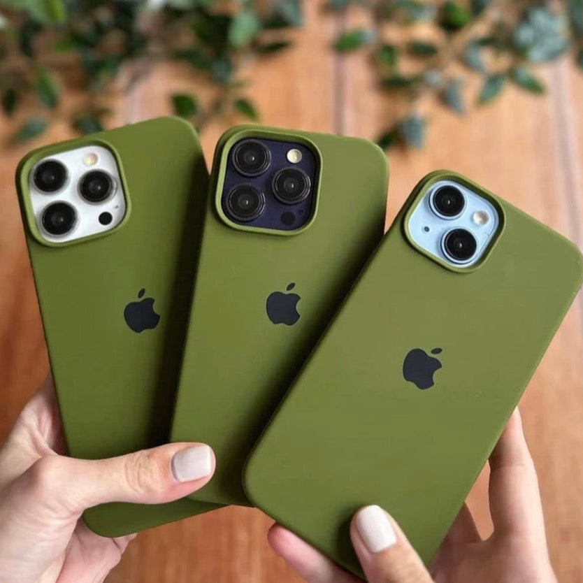 OLIVE GREEN IPHONE SILICONE CASE