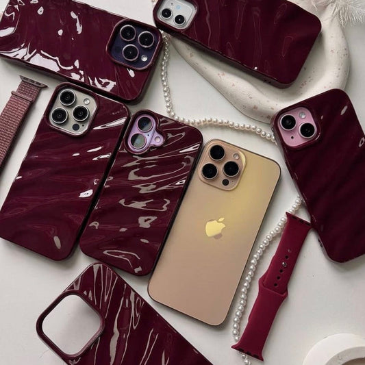 Glossy maroon case
