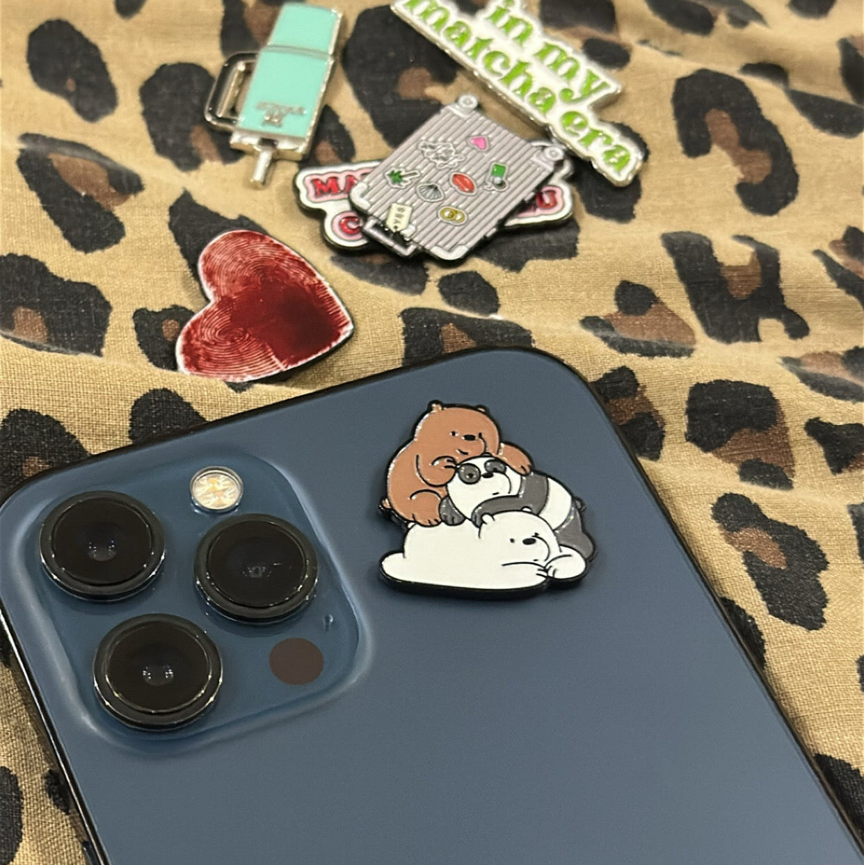 Cute Teddy Bear Metal Sticker 🧸
