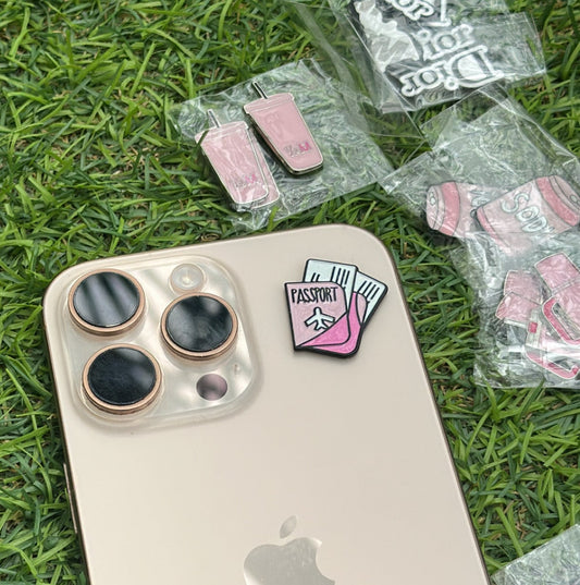 Pink Passport Metal Sticker – Travel Edition
