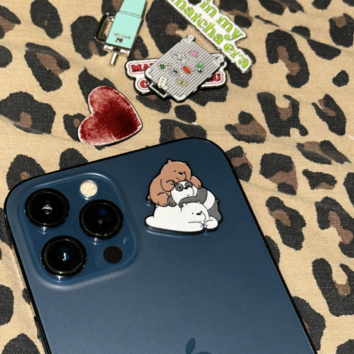 Cute Teddy Bear Metal Sticker 🧸
