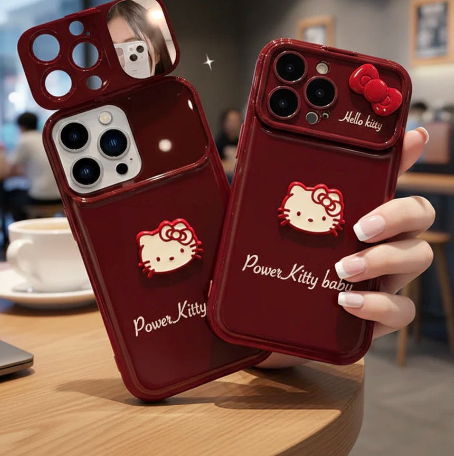 Ruby Kitty Mirror Case