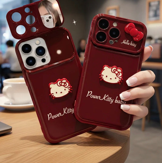 Ruby Kitty Mirror Case