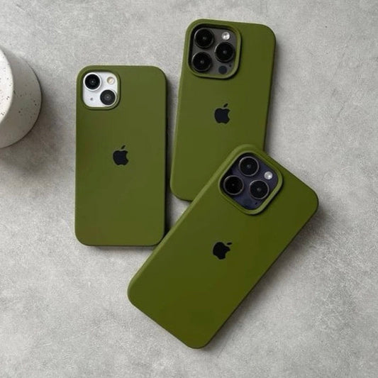 OLIVE GREEN IPHONE SILICONE CASE