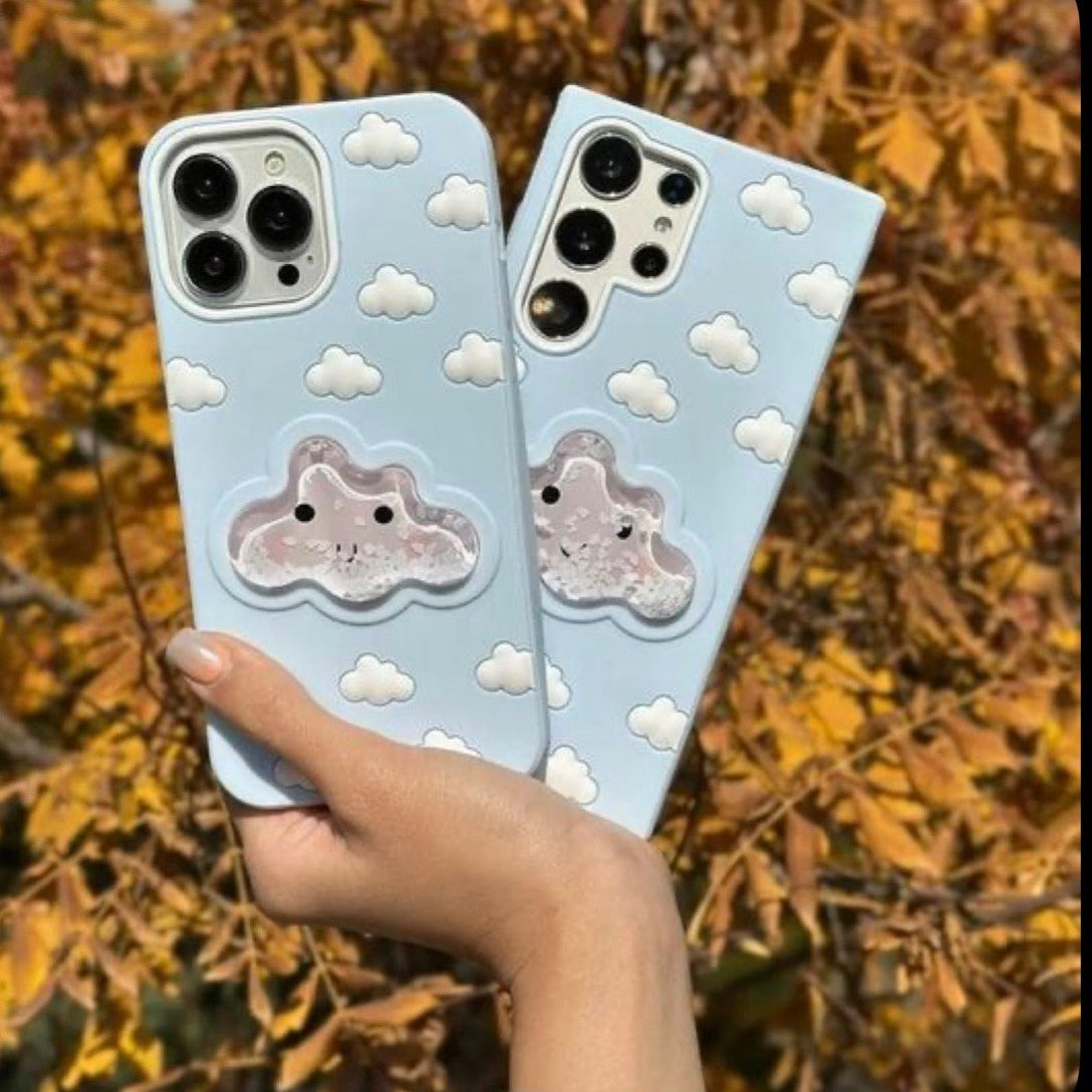 Aqua Floating Adorable 3D Cloud Case (New Arrival)