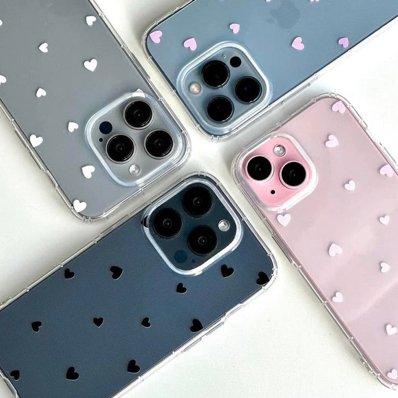 Hearts Transparent CXT Case.