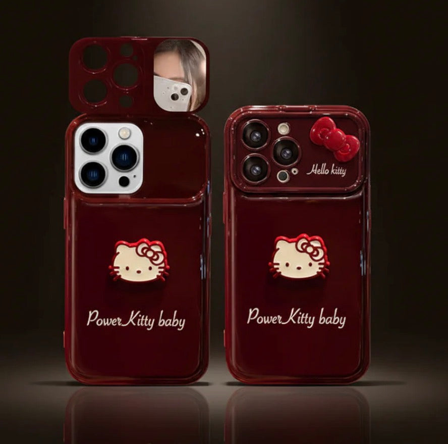 Ruby Kitty Mirror Case