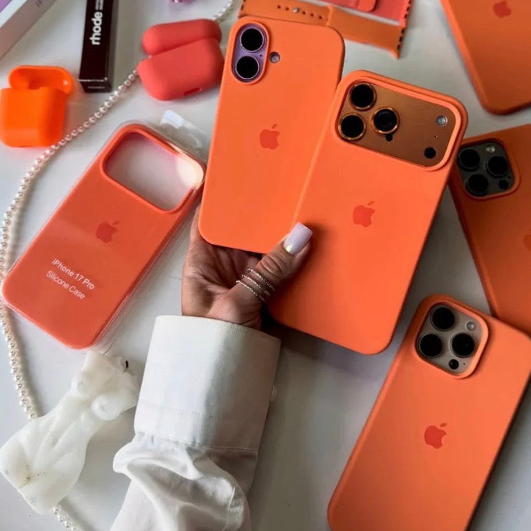 COSMIC ORANGE IPHONE SILICONE CASE