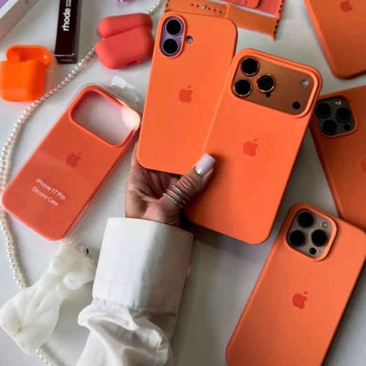 COSMIC ORANGE IPHONE SILICONE CASE