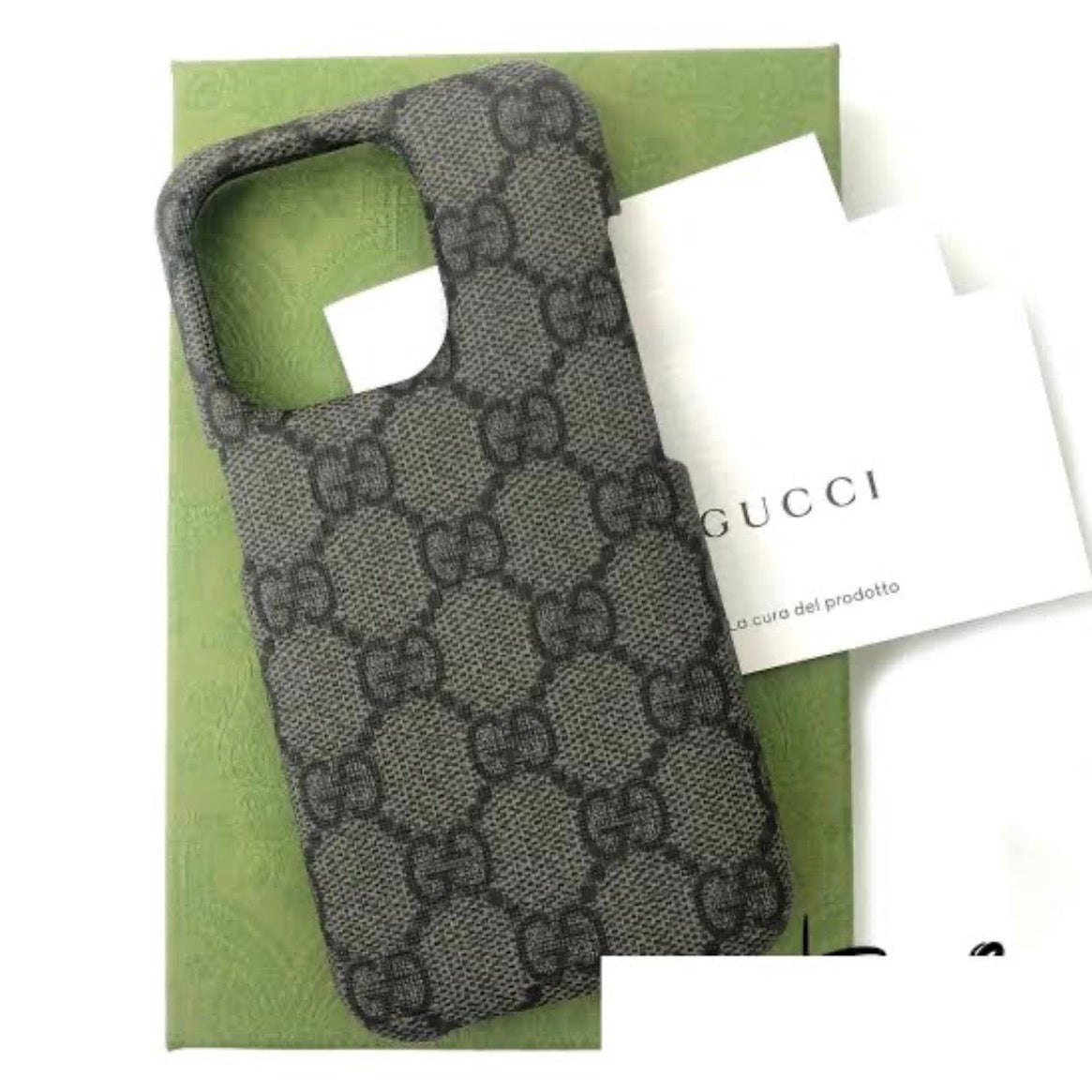 Luxury Black Monogram Premium Phone Case