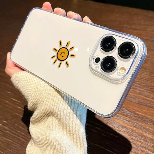 Moon & Sun Pair Semi Transparent Printed Cases