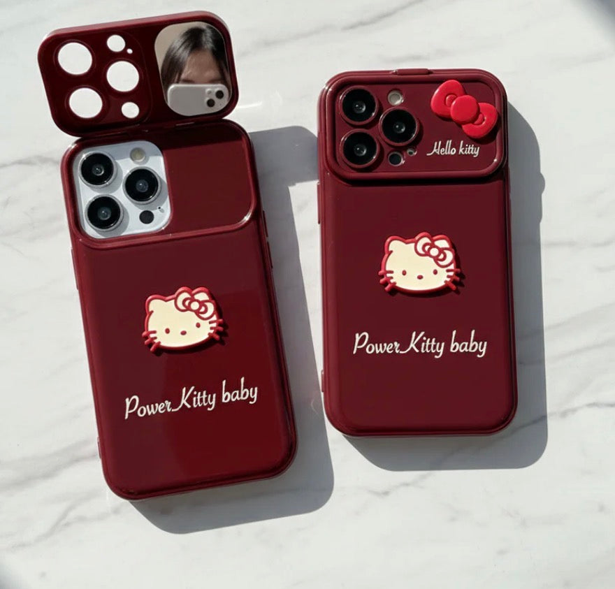 Ruby Kitty Mirror Case