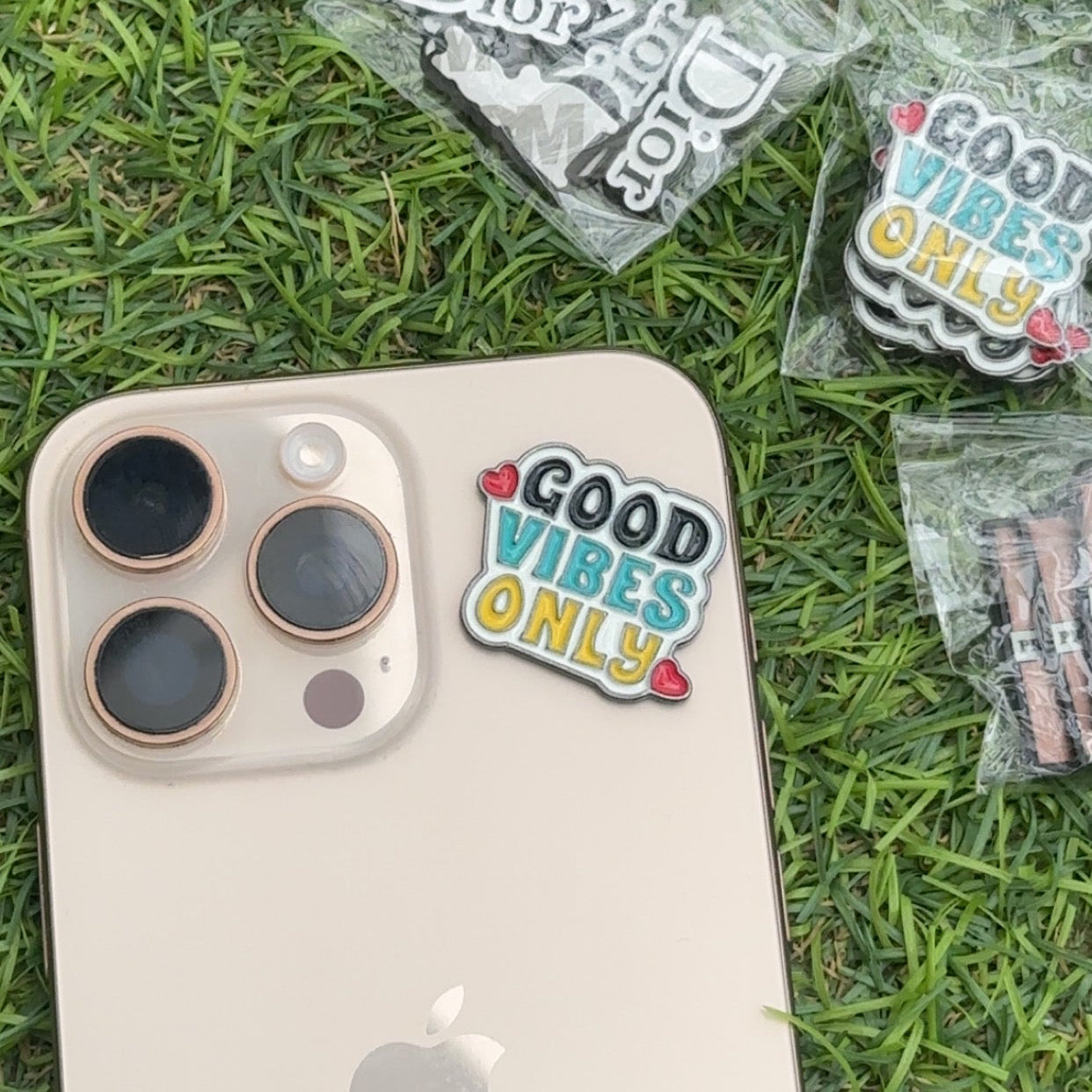 Good Vibes Only Metal Sticker | Premium Self-Adhesive Metal Decal