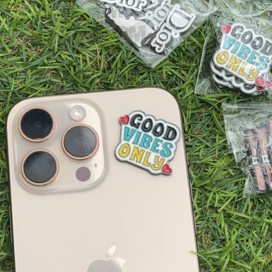 Good Vibes Only Metal Sticker | Premium Self-Adhesive Metal Decal