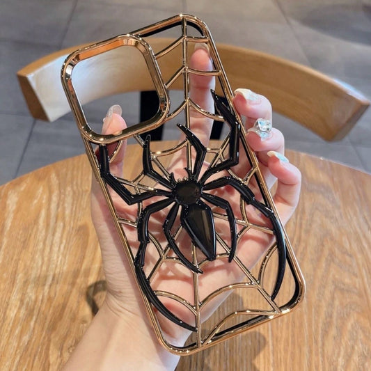Spider Themed Two Tone Electroplated Premium 3D Case