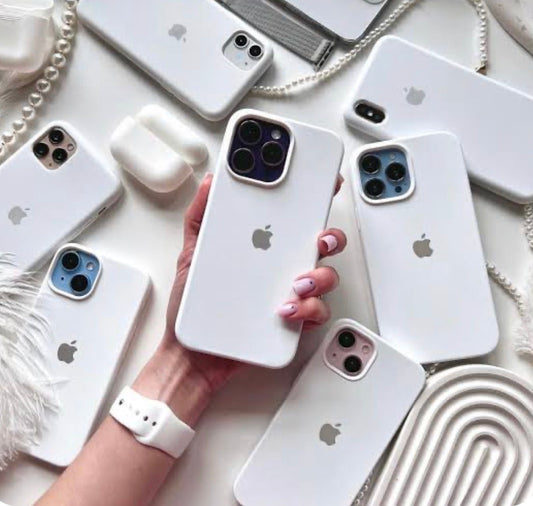 IPHONE White SILICONE CASE