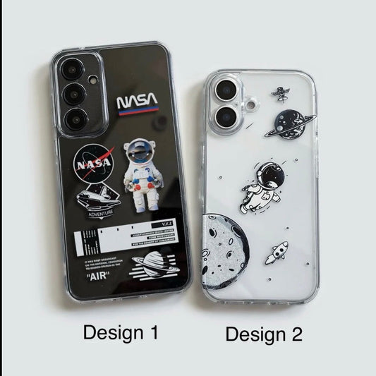 NASA Astronaut Galaxy Semi Transparent Cxt Cases