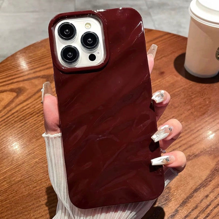 Glossy maroon case