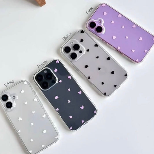 Hearts Transparent CXT Case.