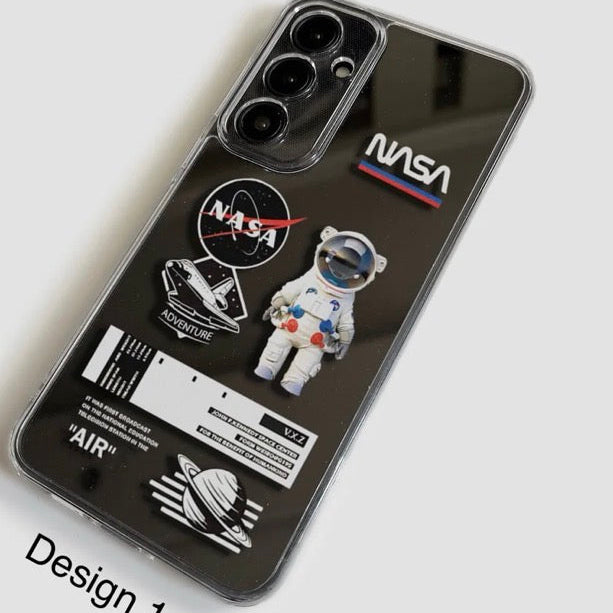 NASA Astronaut Galaxy Semi Transparent Cxt Cases